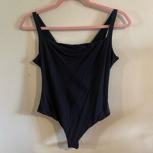 Skims Fits Eveybody Squareneck Body Suit Onyx